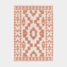 Tapis extérieur et intérieur motif ethnique - Lima - Rose