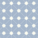 Visuel - Sol Vinyle Élite - Envers Textile - Aspect carreaux Lexington Bloom - Bleu azur