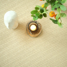 Tapis sur mesure Sisal Veracruz Chevron blanchi