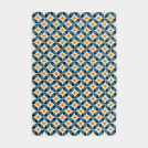 Tapis extérieur et intérieur motif géométrique - Ambroise - Bleu et jaune