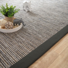 Tapis intérieur / extérieur - Bornéo silver - Ganse polypropylène anthracite