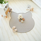 Tapis chat design - Miaou chic - Blanc craie