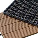 Decoweb.com vous recommande : Dalle Terrasse Composite clipsable - Brun Exotique