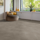 Sol Vinyle textile Rénove - Envers gris - Béton lissé gris taupe - chambre