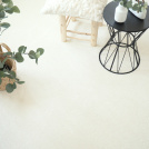 Moquette douce poils longs Touch blanc crème - vue de loin
