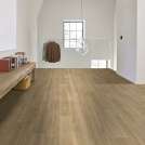 Sol Vinyle Textile Haute Performance - Aspect bois teck - chambre