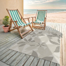 Tapis d'intérieur ou d'extérieur - Vanille - Beige naturel - terrasse