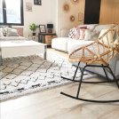 Tapis motif Berbère Dharan Clair - salon