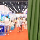 Coton gratté ignifugé couleur kaki - salon événement