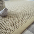 Tapis Laine et Sisal - Albury grge - Ganse coton grge