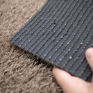 Envers du gazon Expo classé feu taupe certifié GRS – aspect structuré et stable