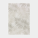 Tapis polyester en matire recycl - Harmonie - Feuilles beige