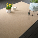 Tapis intrieur / extrieur - Mah naturel - Galon couleur Lin