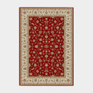 Tapis style persan en velours ras - Kiana - Rouge antique