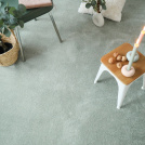 Tapis sur mesure doux Hypnose vert sauge - vue de loin