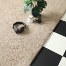Tapis Cocoon - Grège - Galon fauve