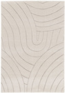 Tapis de salon doux  motif organique - Nova - Beige