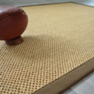 Tapis sisal - Kidara chaume - Ganse brune