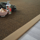 Tapis sisal Yucatan cacao - Ganse caf au lait