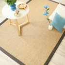 Visuel - Tapis Sisal grosses boucles - Cuba orge - Ganse chocolat