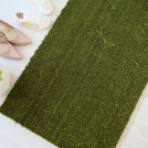 Tapis d’entrée vert pomme en fibre de coco naturelle, ambiance déco