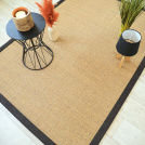 Tapis Sisal Yucatan chaume ganse brun chiné