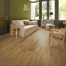 Sol Vinyle Textile - Black Edition - Aspect parquet - Chêne miel - salon