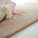 Tapis Velours Hygge beige - Galon tabac