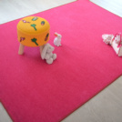 Tapis chambre d'enfant - Pailleté Flash - Rose