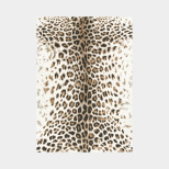 Tapis de salon Léopard sauvage crème, marron et noir au motif animalier chic