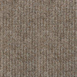 Zoom sur les grosses boucles du tapis d'entrée côtelé beige antisalissures