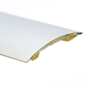 Barre de Seuil de porte Romus adhésif 93 cm - Couvre joint - Alu incolore - Demi bombé