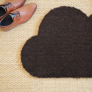 Paillasson coco Nuage brun anti-poussière, fibres naturelles de coco, usage entrée