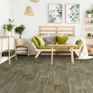 Sol Vinyle Interior - Imitation parquet chêne scandinave vieilli - salon