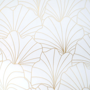 Papier peint expansé sur intissé - Gold chic - Ginko - vue de près