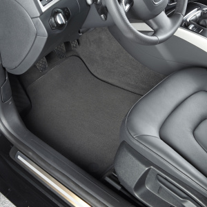 Tapis de coffre et tapis de sol voiture sur mesure - Noir chiné adapté aux voitures, utilitaires et véhicules anciens