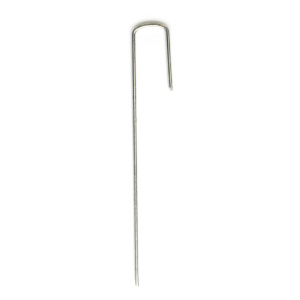 Agrafes d'ancrage pour gazon synthétique - Lot de 10 agrafes galvanisés de 20 cm
