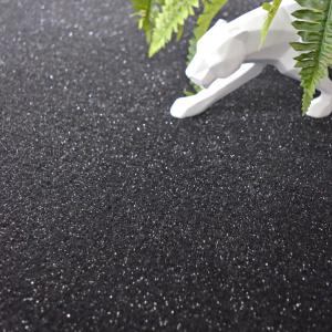 Moquette Pailletée Flash Noir surface moelleuse avec effet brillant discret