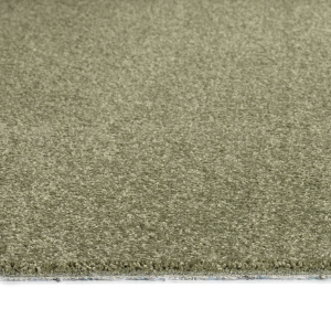 Moquette Kawaii vert kaki ultra douce, vue rapprochée de la fibre dense et moelleuse