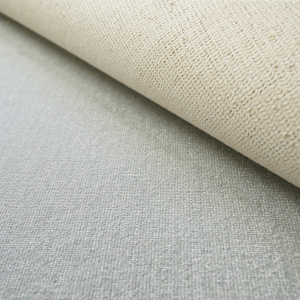 Tapis sur mesure Sylon Gris galet haute résistance avec envers visible