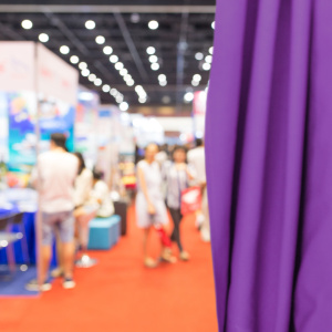 Coton gratté ignifugé couleur prune - événement