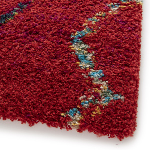Tapis motif berbère - Azilal - Rouge - coin