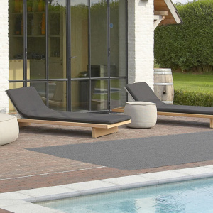 Tapis PVC - entrée, couloir, salle de bain, terrasse - gris - Extérieur