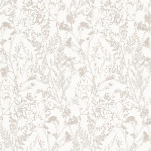 Papier peint expansé sur intissé - Japandi - Fleurs séchées - sans perspective