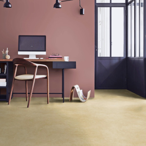 Sol PVC Best effet béton beige adapté espace bureau