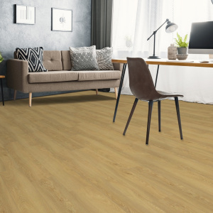 Lame PVC clipsable rigide Essentielle - Chêne doré - Finition mate - bureau