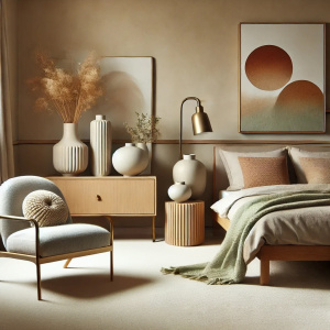 Moquette en polyester recyclé Re-cycle vanille - chambre