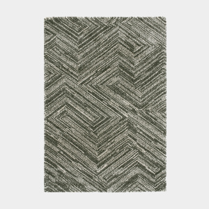 Tapis ultra-doux - Minimaliste - Anthracite dessin graphique beige