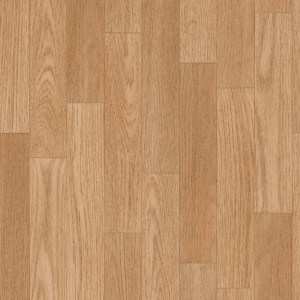 Sol vinyle Batimax Colmar T65 imitation parquet bois miel cuivré, composé de petites lames décalées aux nuances chaleureuses