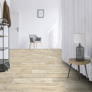 Sol Vinyle Link - Imitation parquet bois peint vieilli - couloir